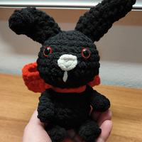 Coniglio Amigurumi Rabbit Pupazzo Peluche Fiocco