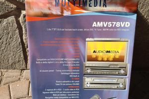 Autoradio/Lettore DVD Audiomedia con monitor da 7"