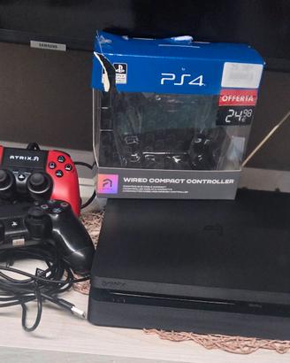 Play station 4 slim +2 joystick