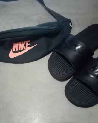 set Nike ciabatta 42.5 più marsupio 