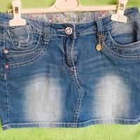 minigonna jeans  12/14 anni