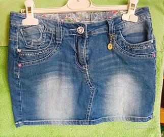 minigonna jeans  12/14 anni