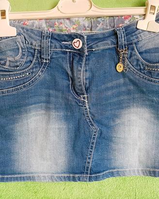 minigonna jeans  12/14 anni