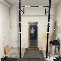 Riga da muro con supporto bilanciere e safety bar