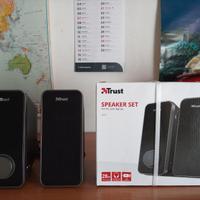 Trust diffusori Speaker Set Pc e Laptop nuovo