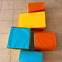 5 cuscini gomma moderni morbidi x giocare