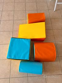 5 cuscini gomma moderni morbidi x giocare