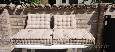 Cuscini pallet nuovi mai utilizzati color beige 