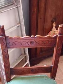 Sedie legno del'800.ĺ