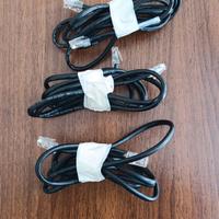 3 cavi ethernet 1.8 metri cat 5 e