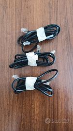 3 cavi ethernet 1.8 metri cat 5 e