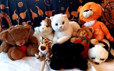 Lotto peluches: gatti, orsetti, ecc