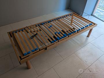 Rete elettrica singola motorizzata doghe in legno