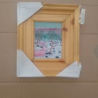 QUADRO NAIF-INVERNO/TRAMONTO/BOSCO-1