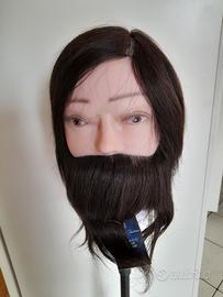 testina maschile con barba