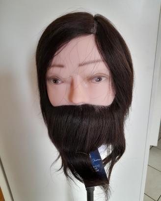 testina maschile con barba