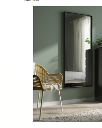 Specchio "stave" Ikea nero