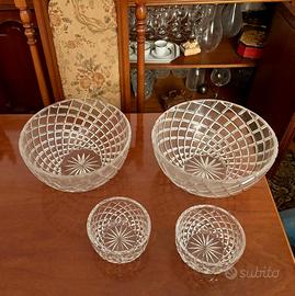 Servizio in cristallo da insalata o macedonia