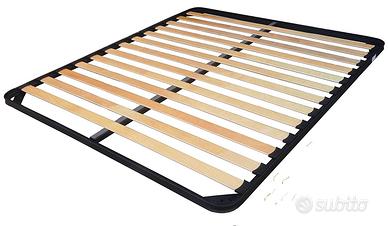 rete con doghe in legno matrimoniale