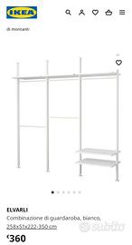 Guardaroba bianco componibile IKEA