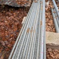 Palo bacchetta paletti di ferro zincato 4.00 metro