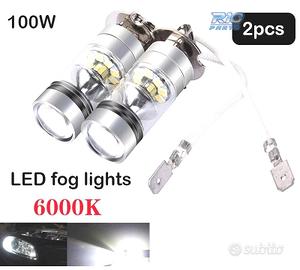 KIT DI LAMPADE ANTI-FOSCHIA A LED H3 100W CANBUS