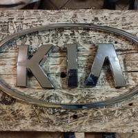 Insegna KIA motors cromata 