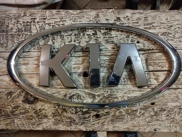 Insegna KIA motors cromata 