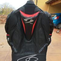 tuta moto 50 spyke perfetta pelle intera