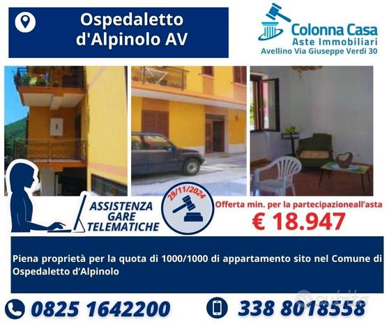 3 vani con cantina ad Ospedaletto d'Alpinolo