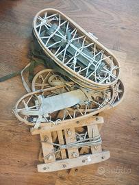 ciaspole antiche in legno 