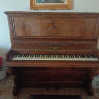 Pianoforte antico Justin Browne in radica di noce