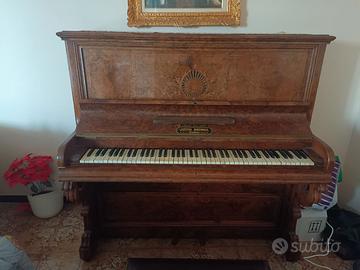 Pianoforte antico Justin Browne in radica di noce