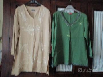 N.2 caftani copricost. stile indian tg46-48(E 5cad