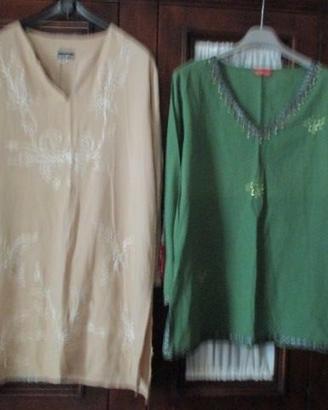 N.2 caftani copricost. stile indian tg46-48(E 5cad