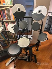 Roland TD-4KP Mesh e V-pad. Pedale Mapex. Sgabello