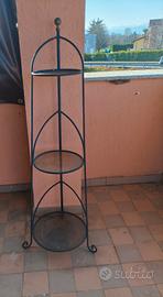 Porta vaso verticale in ferro 