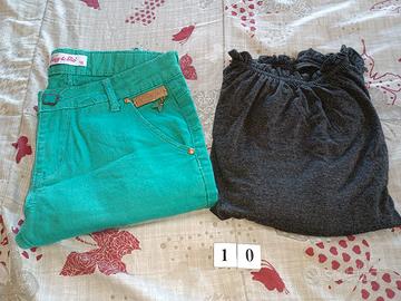set pantaloni maglia S