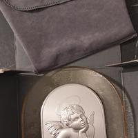 quadro argento e vetro soffiato