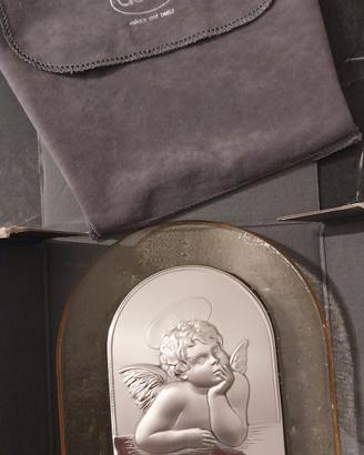 quadro argento e vetro soffiato