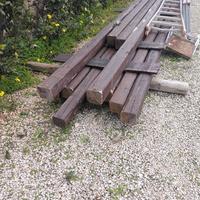 travi in legno già  con impregnante 5,80 mt.