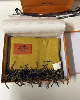 Hermes Sciarpa Stola double-face 100% Cachemire