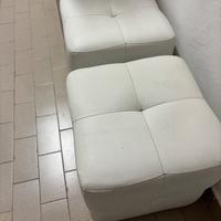 2 pouf poggiapiedi