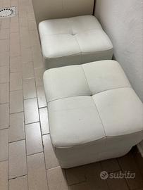 2 pouf poggiapiedi