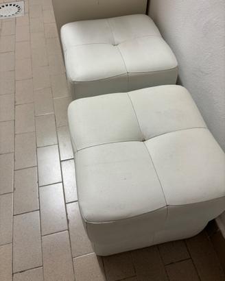 2 pouf poggiapiedi