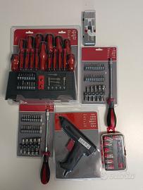 Set attrezzi chiavi e pistola colla a caldo 6 conf