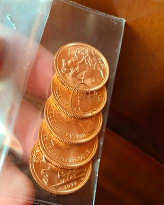 sterlina oro  da collezione 