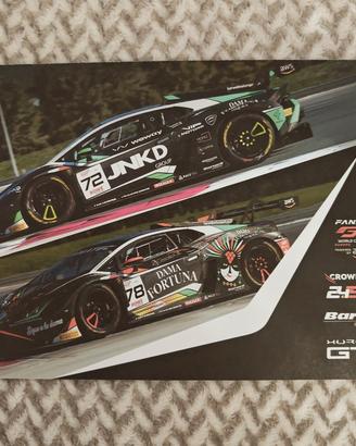 Cartolina motorsport Lamborghini huracán GT3 #72