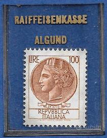 Gettone di emergenza - francobollo 100 lire