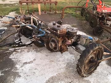 Moto falciatrici e mucchia fieno